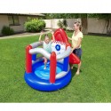 Castello gonfiabile per bambini salterello Bestway razzo spaziale 155x142x145 cm