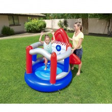 Castello gonfiabile per bambini salterello Bestway razzo spaziale 155x142x145 cm