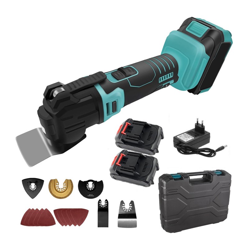 Utensile multifunzione a doppia batteria oscillante portatile da 18V 4.0 Ah kit