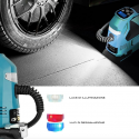 Compressore aria portatile 2 batteria LCD Valigetta ruote auto moto bici