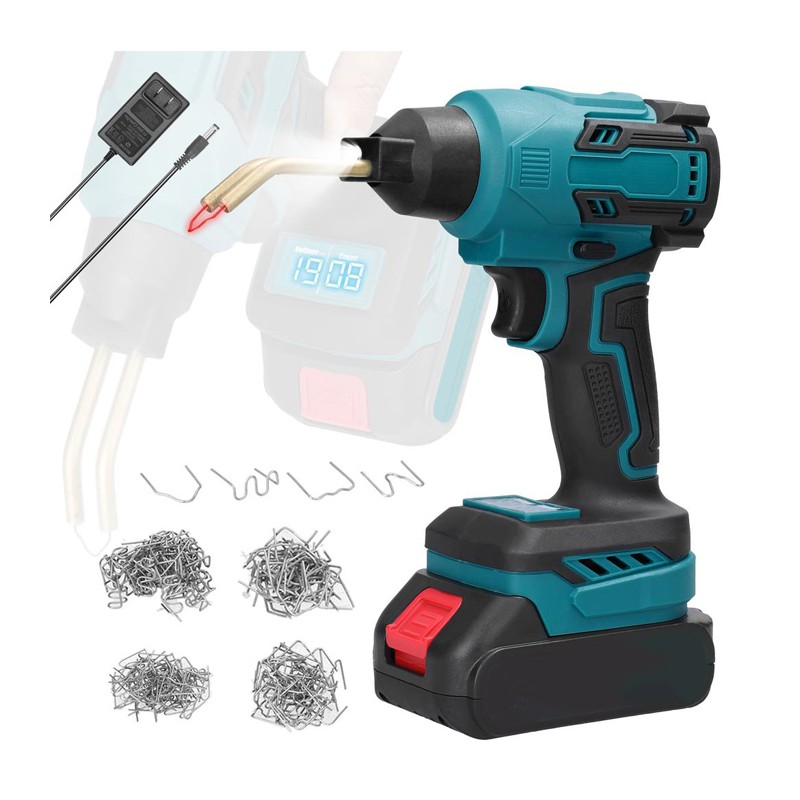 Saldatrice Plastica Saldatura Saldatore senza fili kit doppia batteria 18V 4.0Ah
