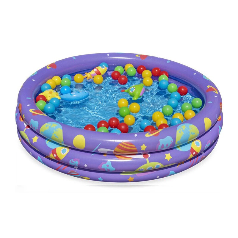 Bestway piscina gonfiabile per bambini con 50 palline set da gioco 102x25cm