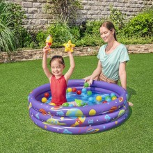 Bestway piscina gonfiabile per bambini con 50 palline set da gioco 102x25cm