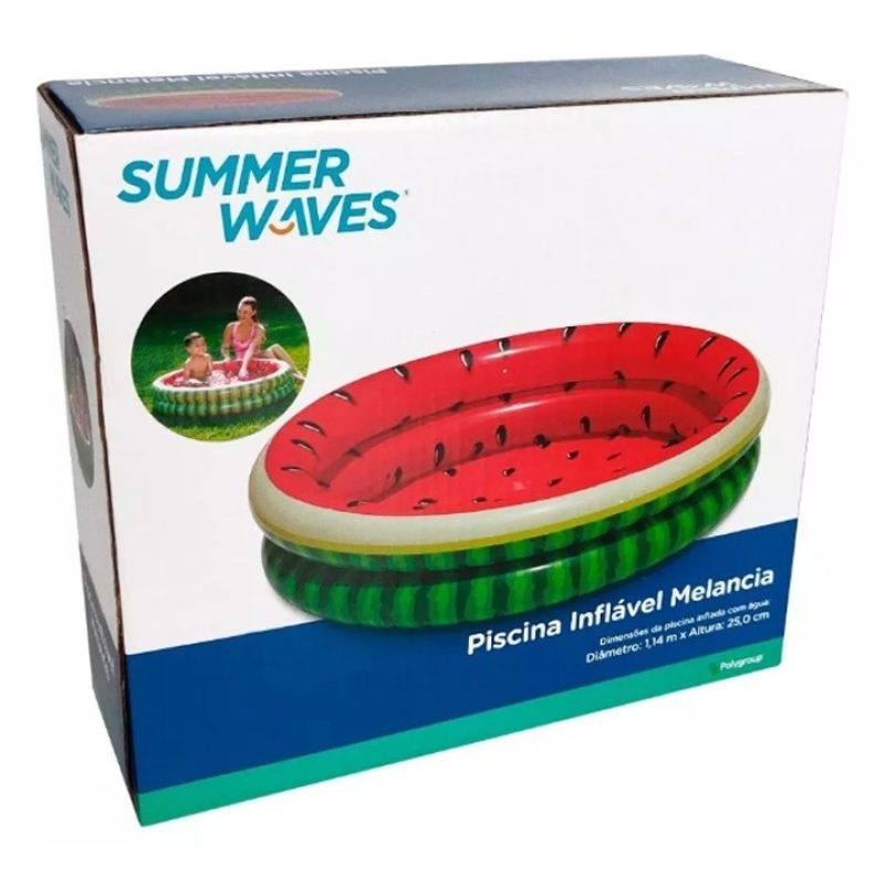 Summer Waves Piscina Gonfiabile per bambini Anguria Tonda divertime...
