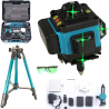 Livella Laser Tracciatore Autolivellante 16 Linee 360° Rotazione Ve...