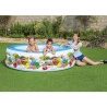 Bestway Piscina Rotonda Gonfiabile Fuoriterra Bambini Giardino 196x...