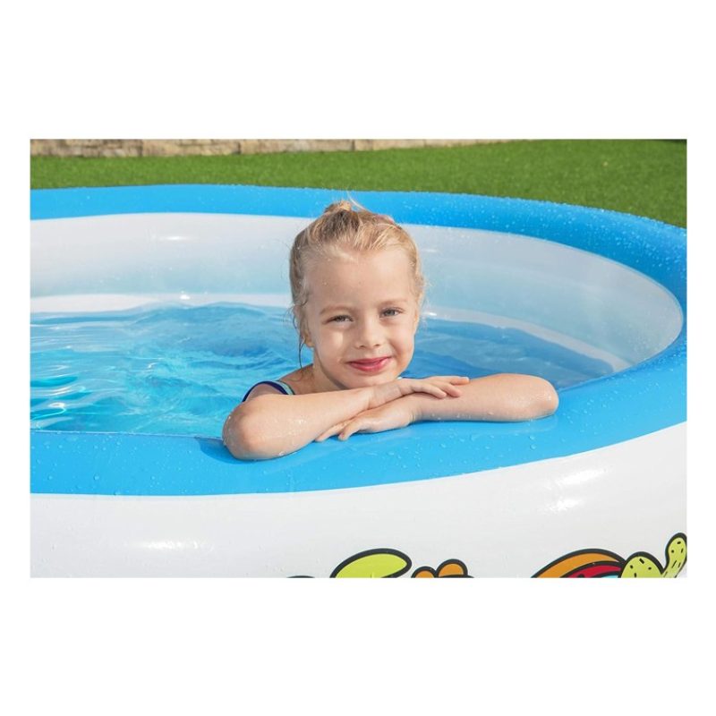 Bestway Piscina Rotonda Gonfiabile Fuoriterra Bambini Giardino 196x...