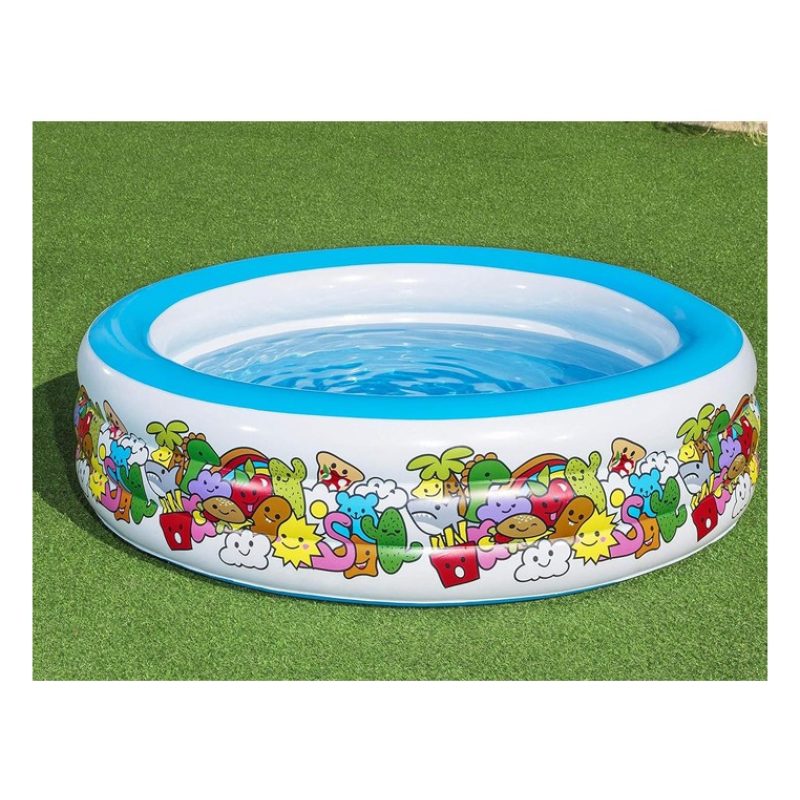 Bestway Piscina Rotonda Gonfiabile Fuoriterra Bambini Giardino 196x...