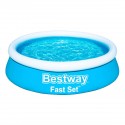 Piscina Fast Set Autoportante Tonda Bambini Giardino Estate 183x51cm Bestway