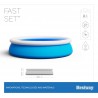 Bestway Piscina Fast Set Autoportante Tonda Bambini Giardino Estate...