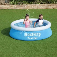 Piscina Fast Set Autoportante Tonda Bambini Giardino Estate 183x51cm Bestway