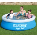 Piscina Fast Set Autoportante Tonda Bambini Giardino Estate 183x51cm Bestway