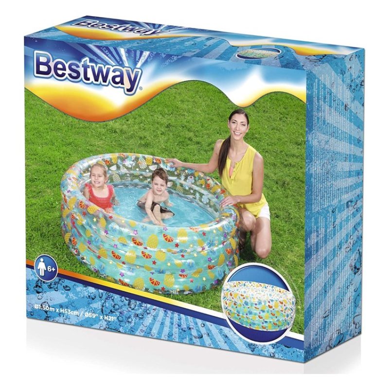 Bestway Bestway Piscina gonfiabile fuoriterra tonda bambini 150x53 ...
