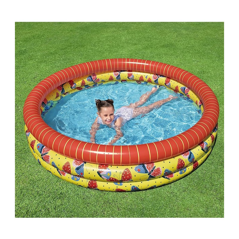 Bestway Piscina Rotonda Gonfiabile Fuoriterra Bambini Giardino 168x...