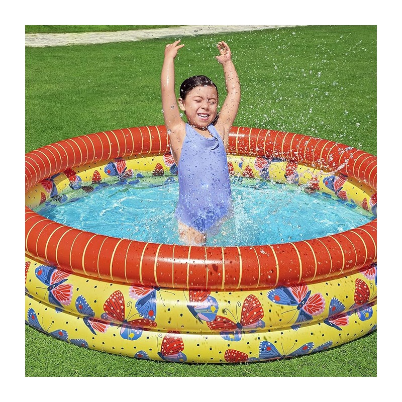 Bestway Piscina Rotonda Gonfiabile Fuoriterra Bambini Giardino 168x...