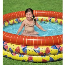 Piscina Rotonda Gonfiabile Fuoriterra Bambini Giardino 168x38cm bestway 3 Anelli