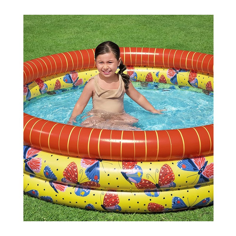 Bestway Piscina Rotonda Gonfiabile Fuoriterra Bambini Giardino 168x...