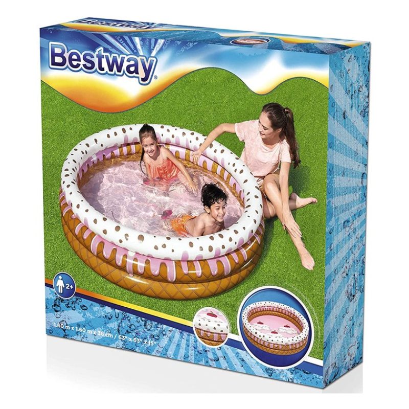 Bestway Piscina Rotonda Gonfiabile Fuoriterra 160x38cm Bambini Giar...