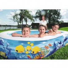 Piscina Gonfiabile Fuoriterra Bambini family Giardino 262x157x46 cm Bestway