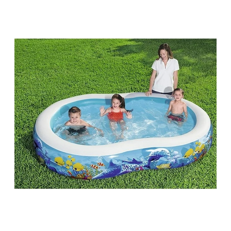 Bestway Piscina Gonfiabile Fuoriterra Bambini family Giardino 262x1...