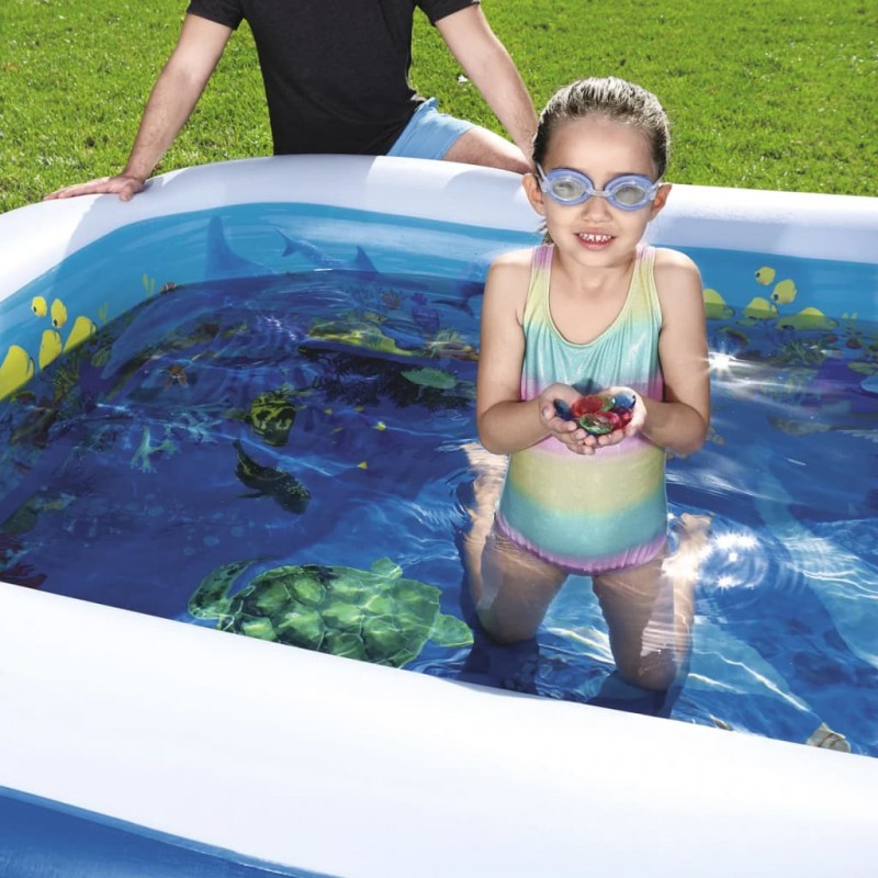 Bestway Piscina 3D gonfiabile giardino per bambini 262x175x51cm Bes...