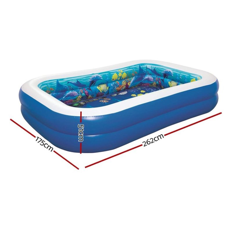 Bestway Piscina 3D gonfiabile giardino per bambini 262x175x51cm Bes...