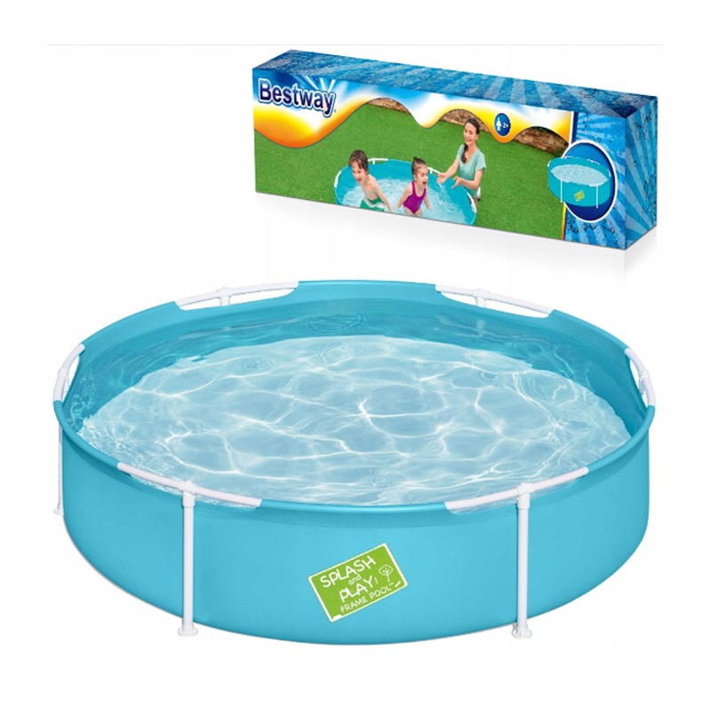 Piscina Fuoriterra tonda Rotonda Bestway 152x38 cm per bambini giardino fast set