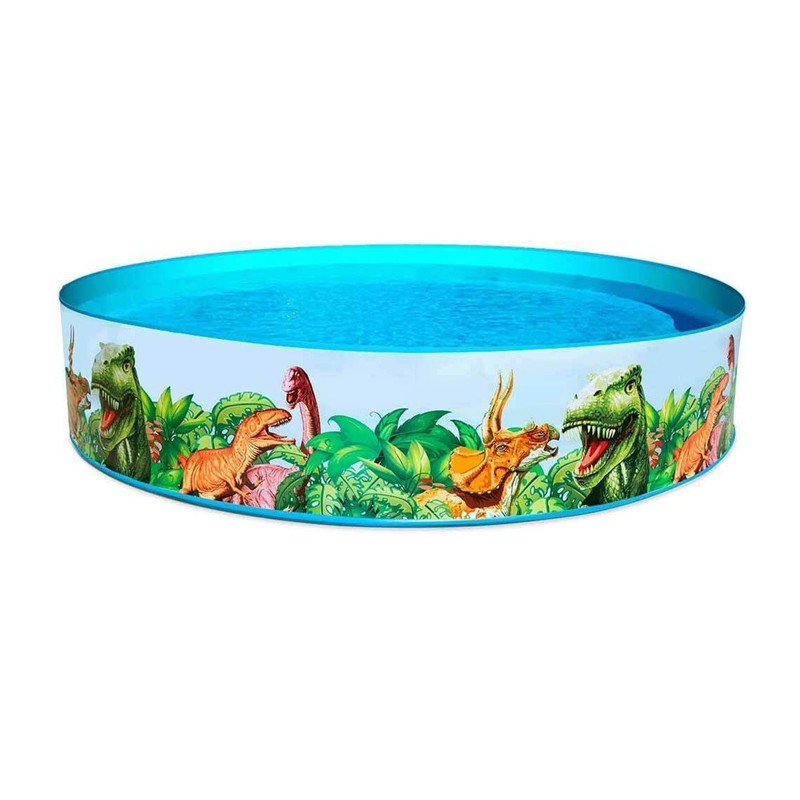 Bestway Piscina Rigida Fuoriterra Dinosauri Rotonda Diametro 244 cm...