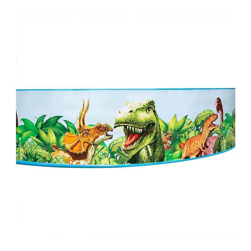 Bestway Piscina Rigida Fuoriterra Dinosauri Rotonda Diametro 244 cm...