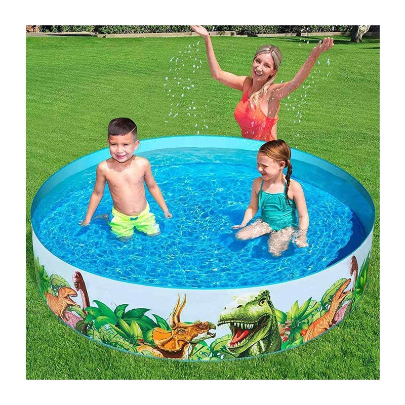 Bestway Piscina Rigida Fuoriterra Dinosauri Rotonda Diametro 244 cm...