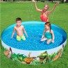Bestway Piscina Rigida Fuoriterra Dinosauri Rotonda Diametro 244 cm...