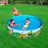 Bestway Piscina Rigida Fuoriterra Dinosauri Rotonda Diametro 244 cm...