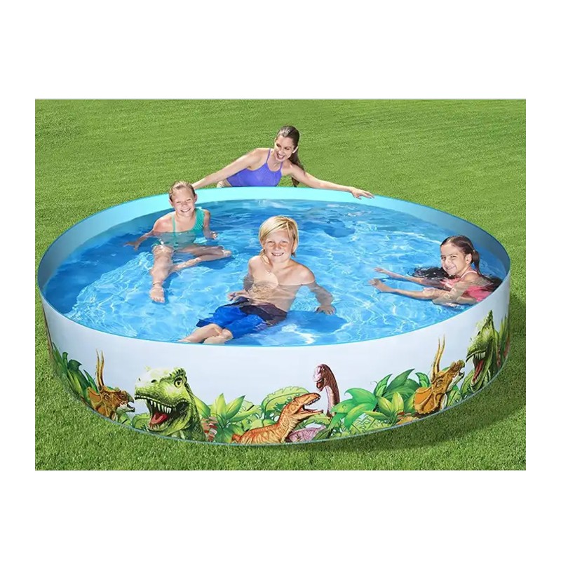Bestway Piscina Rigida Fuoriterra Dinosauri Rotonda Diametro 244 cm...