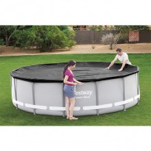 Bestway Telo copertura copri per piscina rotonda piscine Power Steel 427cm 58248