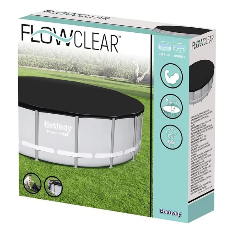 Bestway Telo Copripiscina in PVC Copertura per Piscina Tonda Rotond...