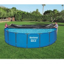 Telo Copripiscina in PVC Copertura per Piscina Tonda Rotonda Fuoriterra 549 cm