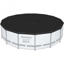 Telo Copripiscina in PVC Copertura per Piscina Tonda Rotonda Fuoriterra Ø 457 cm