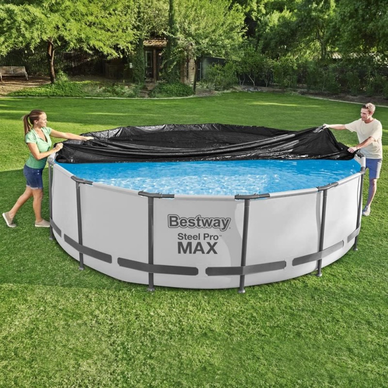 Bestway Telo Copripiscina in PVC Copertura per Piscina Tonda Rotond...