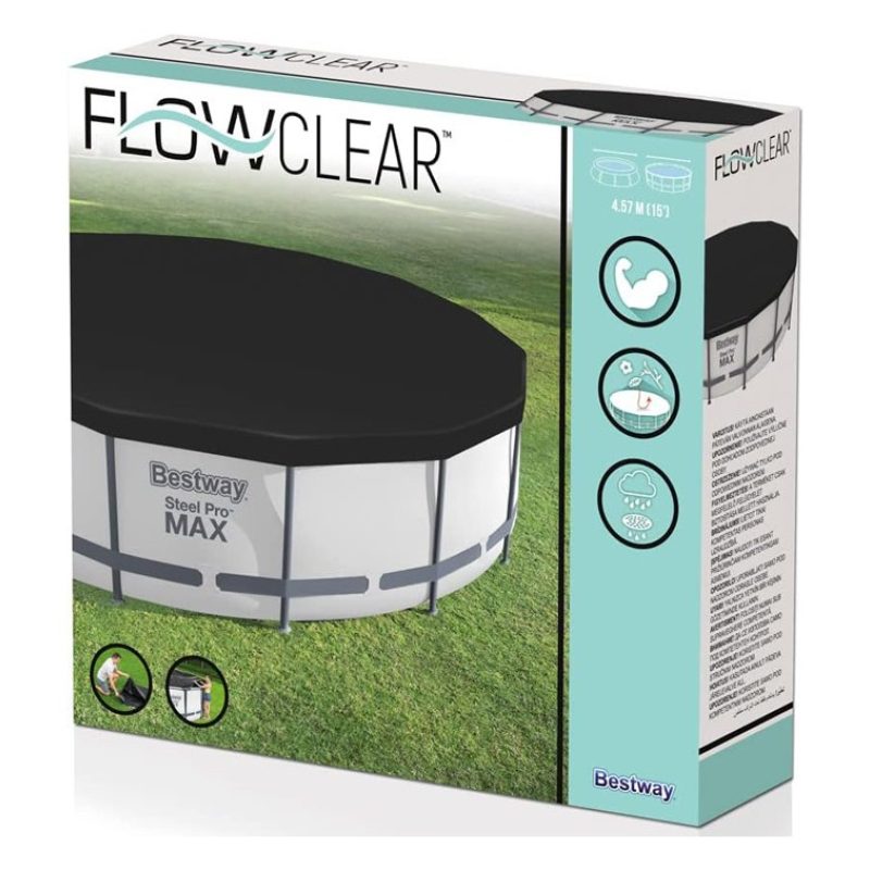 Bestway Telo Copripiscina in PVC Copertura per Piscina Tonda Rotond...