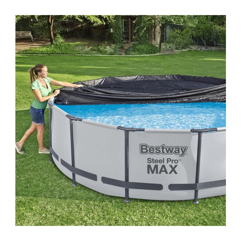 Bestway Telo Copripiscina in PVC Copertura per Piscina Tonda Rotond...
