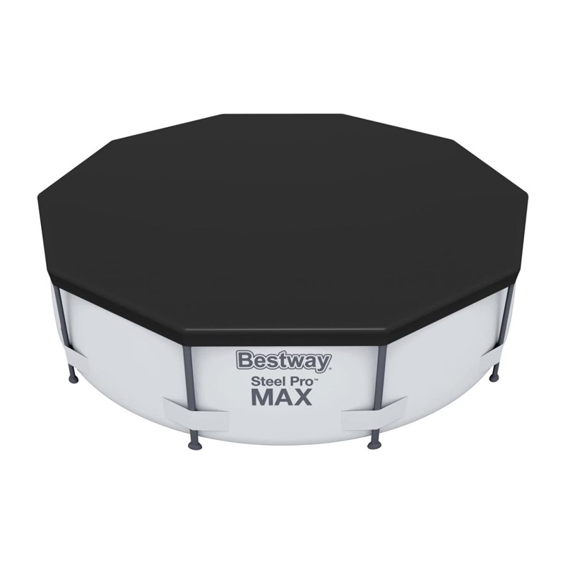 Telo Copripiscina in PVC Copertura per Piscina Tonda Rotonda Fuoriterra 305 cm