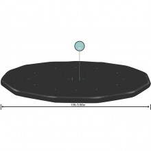 Bestway 58292 Telo di Copertura per Piscina da 396 cm e Hydrium da 360 x 120 cm