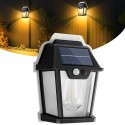 Faretto da esterno Led con pannello solare ricaricabile sensore movimento luce