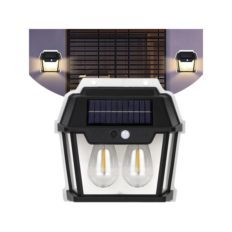 Faretto da esterno Lampada led ad energia solare ricaricabile sensore movimento