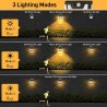 Driwei Faretto da esterno Lampada led ad energia solare ricaricabil...