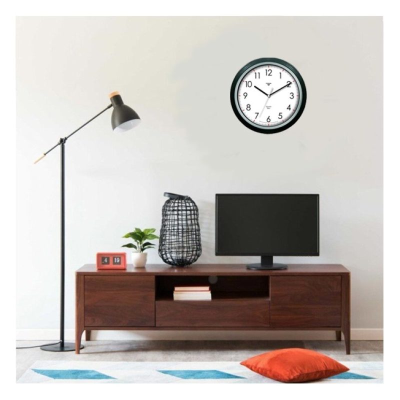 Virtime Orologio da parete cucina casa 23cm sweep silenzioso tondo ...