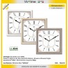Virtime Orologio da parete cucina casa 25 x 25 cm quadrato con movi...