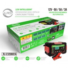 Caricabatteria per auto 12V 3A 5A 6A Carica automatico intelligente auto moto
