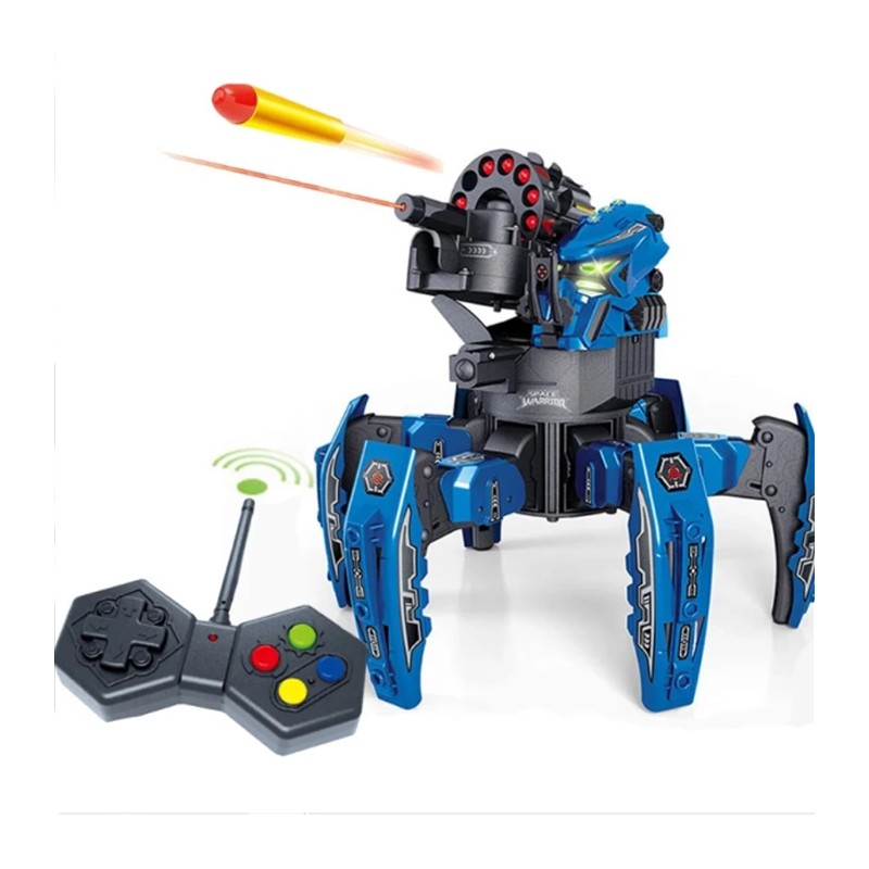 Robot Giocattolo Telecomandato da guerra A Batteria spara freccette bambini