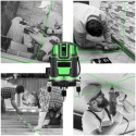 Livella laser tracciatore autolivellante 360º rotazione 5 linee verdi Q-SP01 